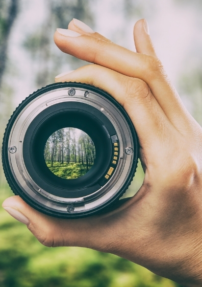 Fotoobjektiv für Naturfotografie